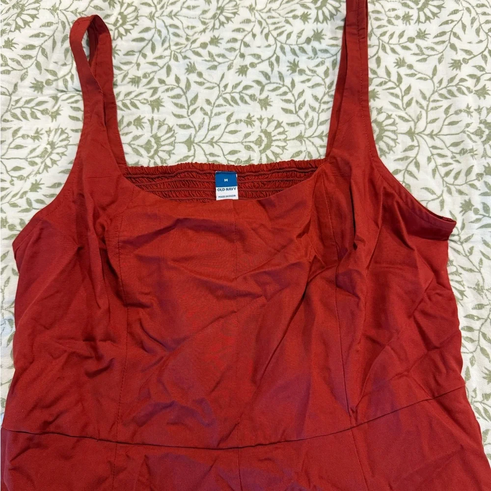 Red Sleeveless Dress - Picture 3 of 3